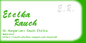 etelka rauch business card